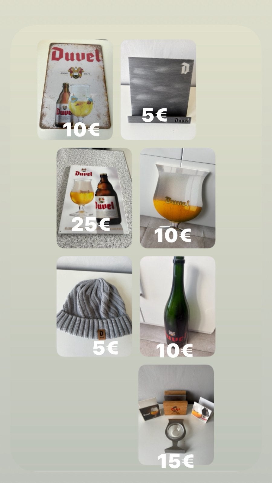 Articles DUVEL divers et variés, Collections, Enlèvement ou Envoi, Comme neuf, Duvel