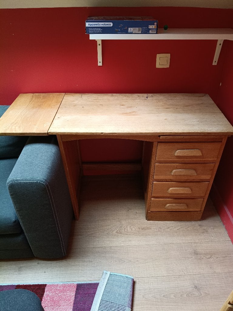 Tres joli bureau d'enfant en bois massif, Maison & Meubles, Autres marques, 48 cm, 90 cm, Enlèvement