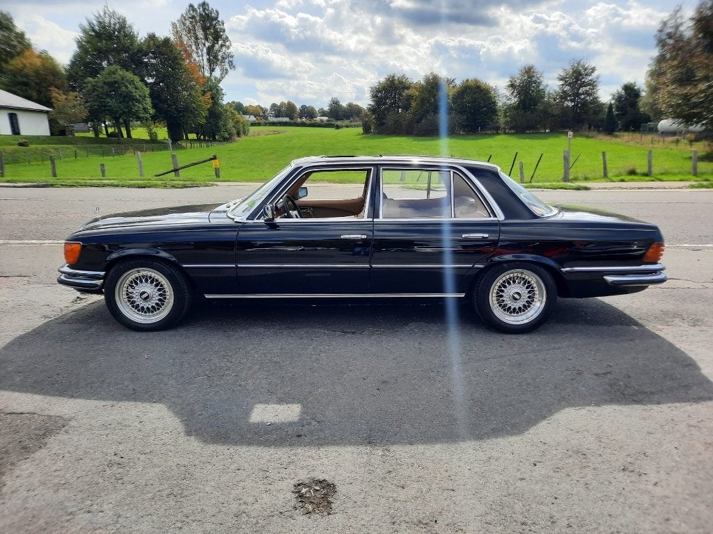 Mercedes Benz MB W116 350SE V8 BBS RS, Auto's, Automaat, 4 deurs, Leder en Stof, Zwart