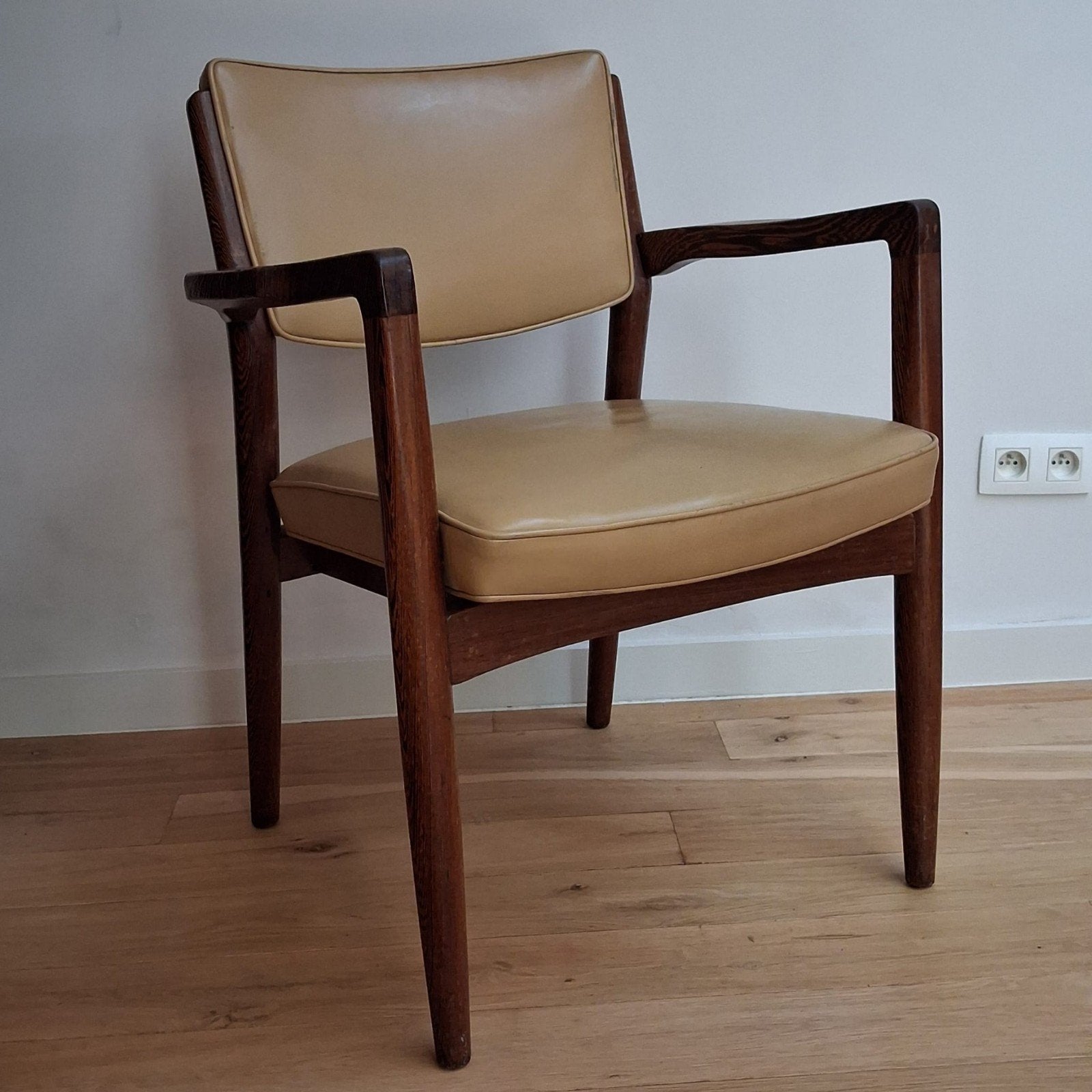 8 midcentury vintage stoelen, Ophalen, Gebruikt, Minder dan 75 cm, Vintage midcentury