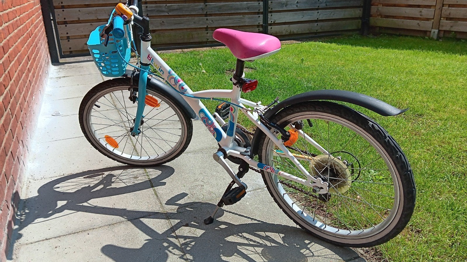 Stoere meisjesfiets 20 inch, Fietsen en Brommers, Ophalen, Gebruikt, Velgrem, Versnellingen