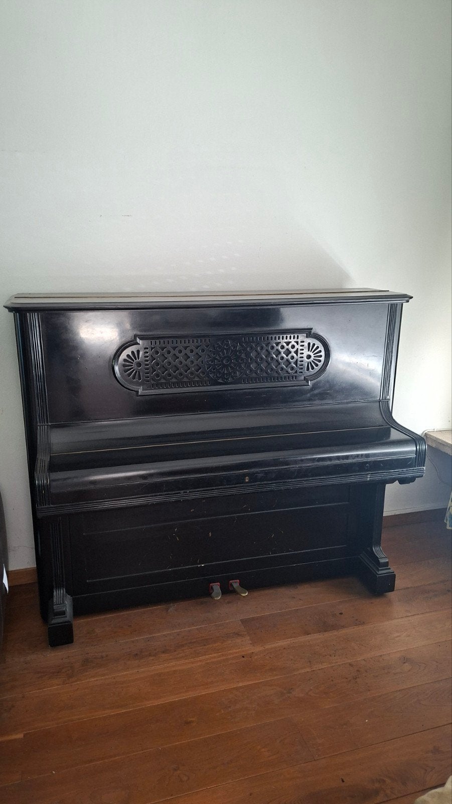 piano met stalen kader, Muziek en Instrumenten, Piano's, Ophalen, Piano