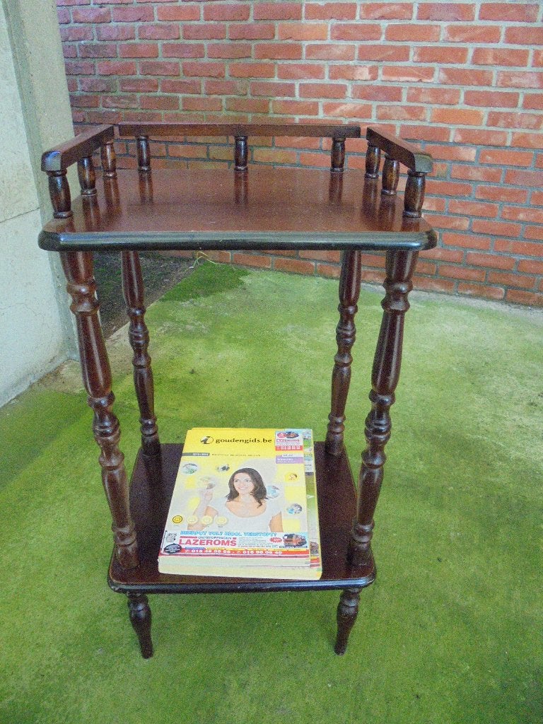 Houten bijzettafeltje, Ophalen, Minder dan 55 cm, Gebruikt, Klassiek