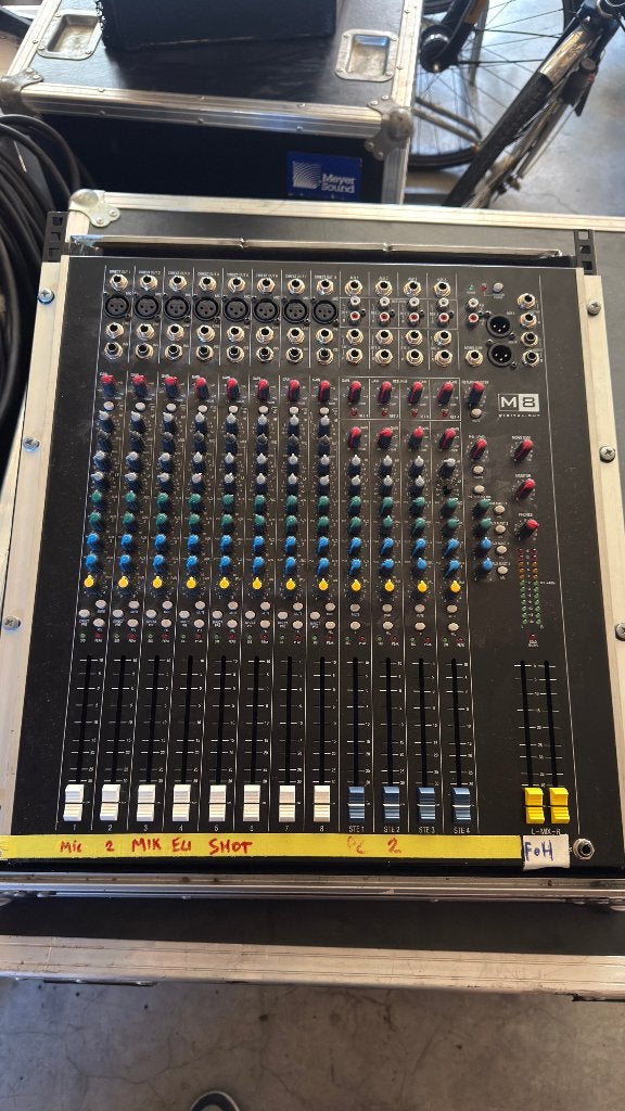 Soundcraft spirit M8 inclusief flightcase, Muziek en Instrumenten, Mengpanelen, Ophalen, Gebruikt, 5 tot 10 kanalen, Microfooningang