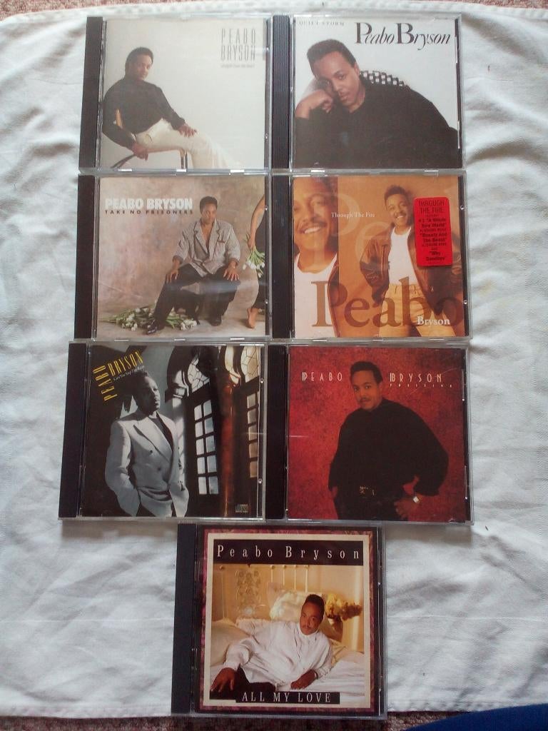 Peabo Bryson - 7 cd's, Cd's en Dvd's, Cd's | R&B en Soul, Gebruikt, R&B, 1980 - 1989, Ophalen of Verzenden