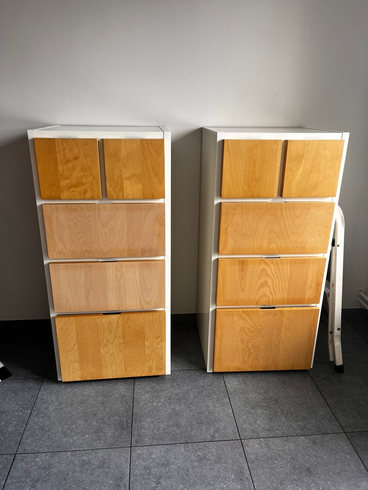Paire de commodes IKEA RAKKE - Excellent état, 5 tiroirs ou plus, Comme neuf, Enlèvement, 50 à 100 cm