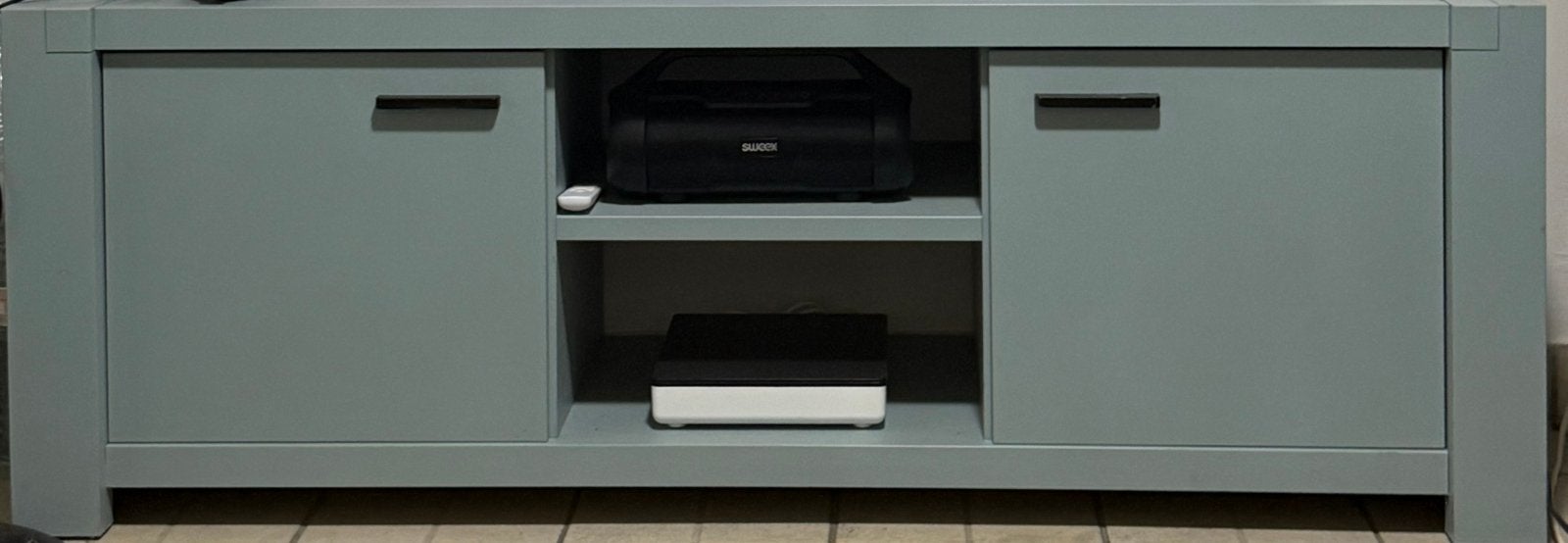 Tv kast te koop mintgroen, Maison & Meubles, Enlèvement, Comme neuf