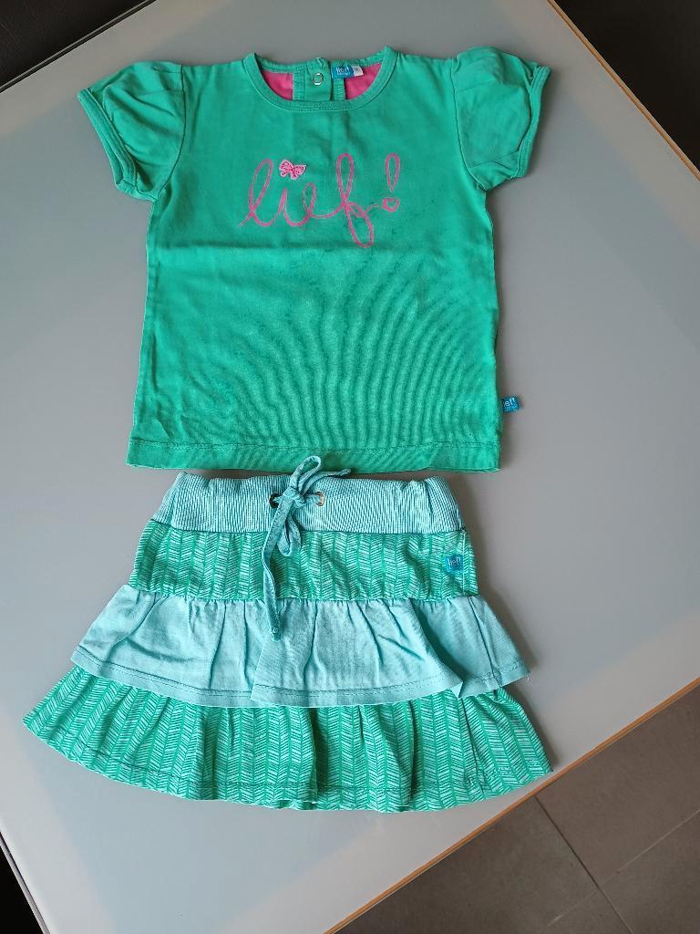 setje: Rokje +t-shirt LIEF maat 86, Ophalen, Meisje, Lief!, Zo goed als nieuw