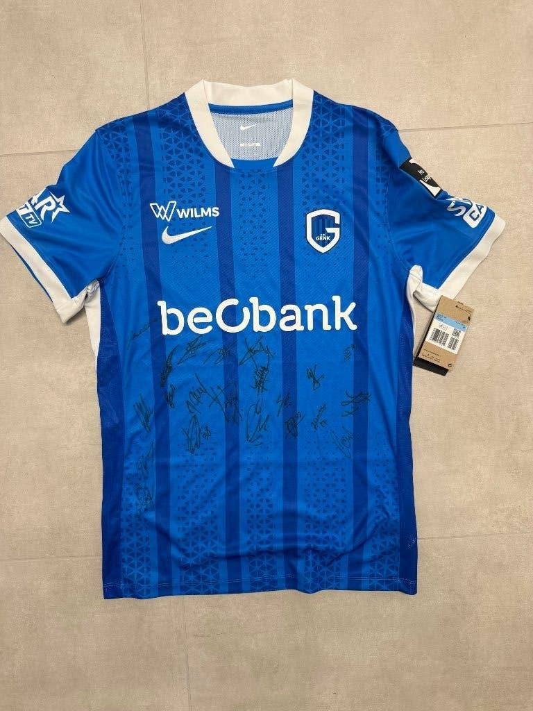 Gesigneerd shirt KRC Genk, Maat M, Ophalen of Verzenden, Nieuw, Shirt