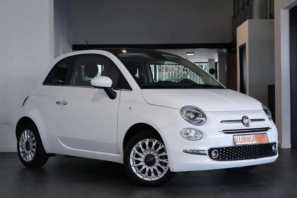 Fiat 500 1.0i MHEV CruiseC Pano Navi Garantie* (bj 2023), Auto's, 4 zetels, Gebruikt, Wit, 3 cilinders