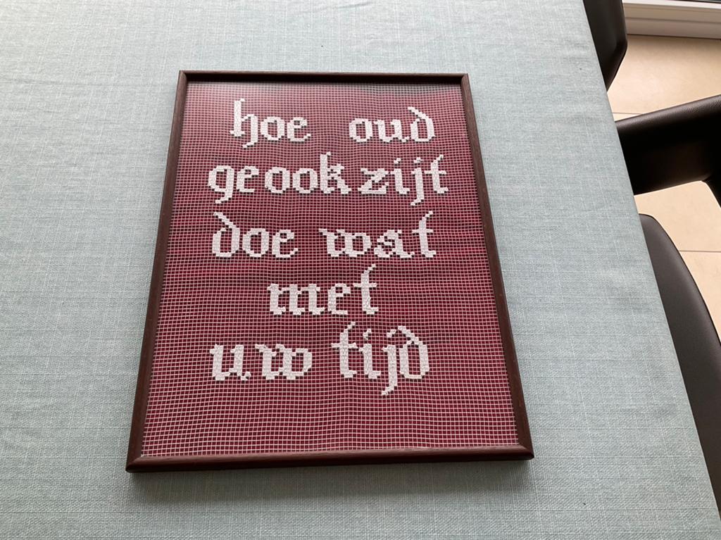 Vintage borduurwerk, Ophalen of Verzenden, Zo goed als nieuw