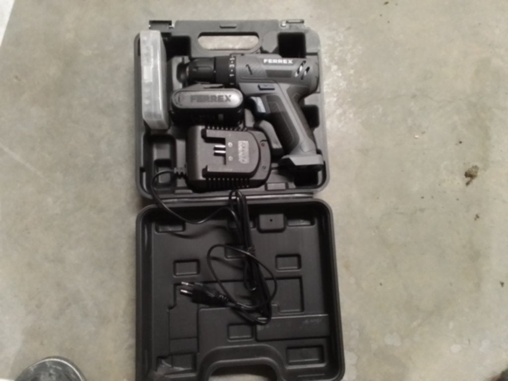 FERREX  BOORSCHROEF MACHINE, Ophalen, Gebruikt, Variabele snelheid, Boor- en Schroefmachine