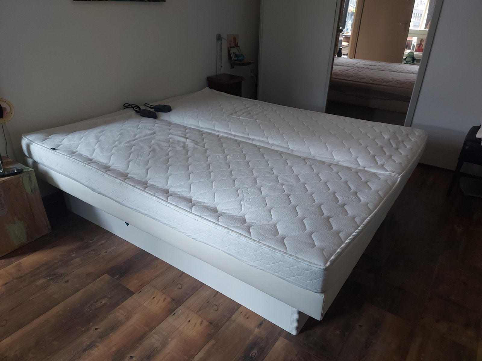 Waterbed 180x200 cm met verwarming en stabilisatie, Ophalen, Zo goed als nieuw, Duo-systeem, Gestabiliseerd