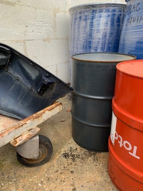 olievat 60l leeg, Tuin en Terras, Ophalen, Gebruikt, Vuurton