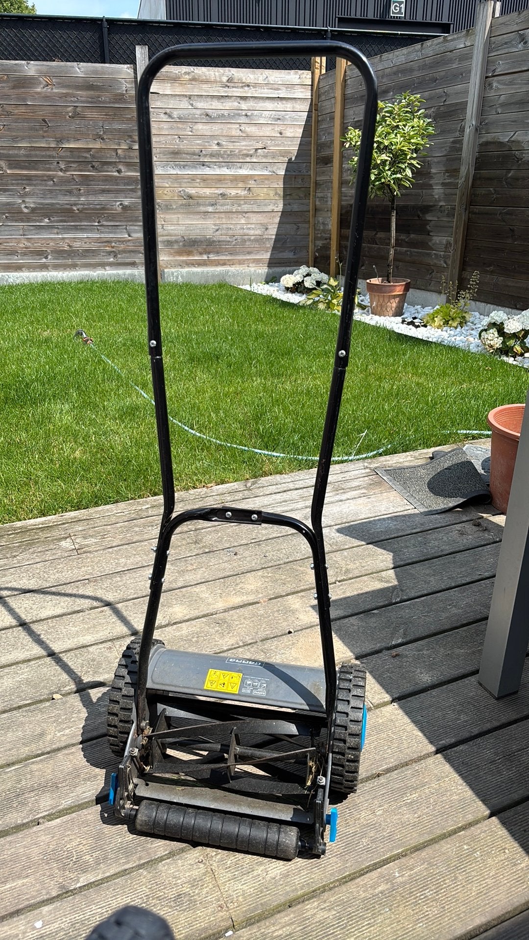 Handgrasmaaier, Jardin & Terrasse, Tondeuses à gazon, Enlèvement, Comme neuf, Tondeuses à gazon manuelles