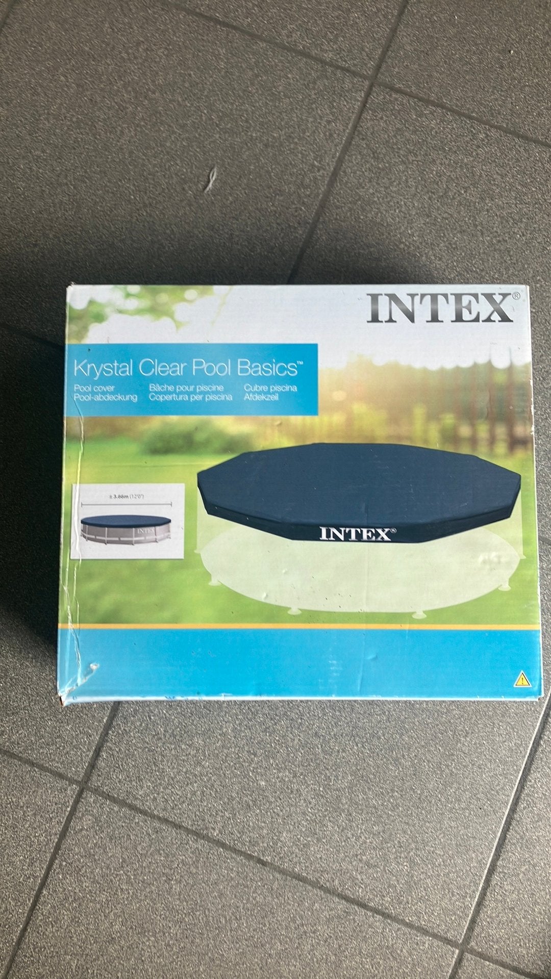 Intex afdekzeil 366, Enlèvement, Comme neuf, Couverture de piscine