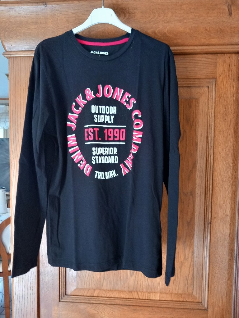 JACK&JONES T-Shirt - lange mouwen - maat S, Kleding | Heren, T-shirts, Verzenden, Zo goed als nieuw, Jack&Jones