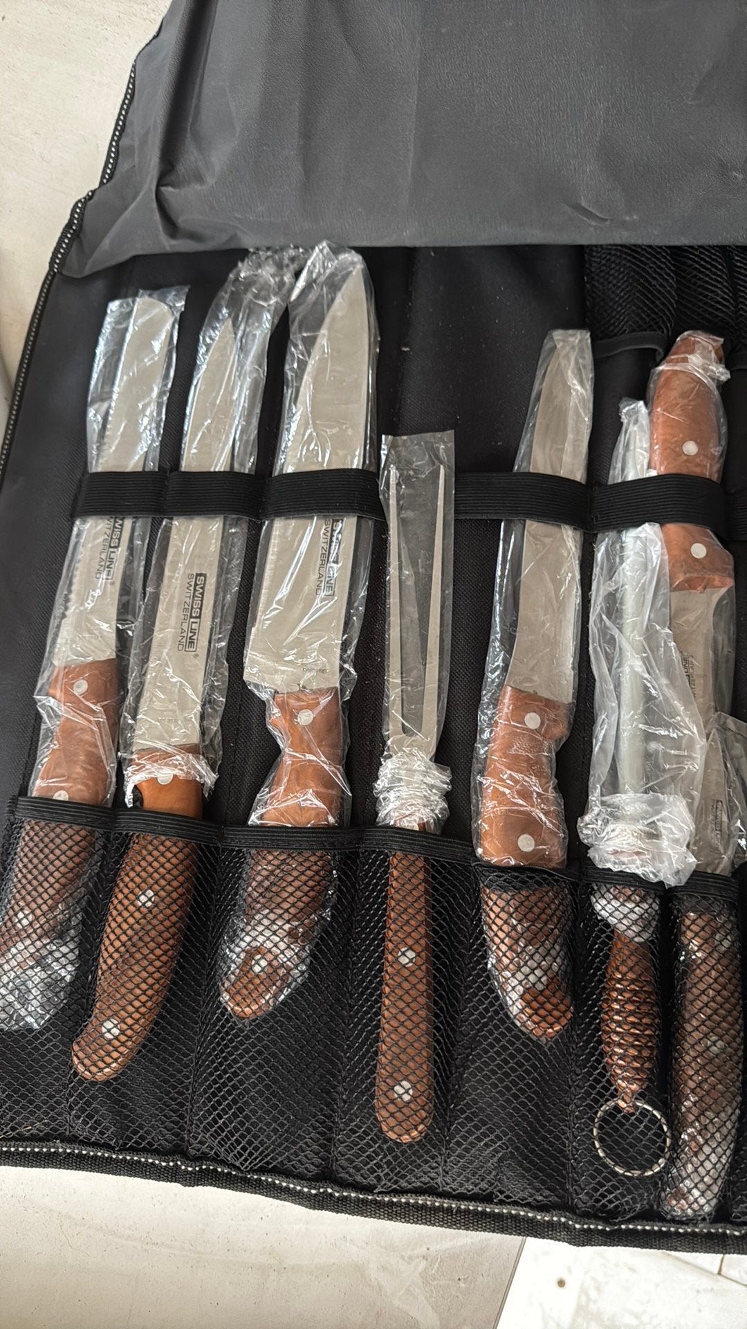 8 delig messenset swissline, Ophalen, Zo goed als nieuw, Messenset