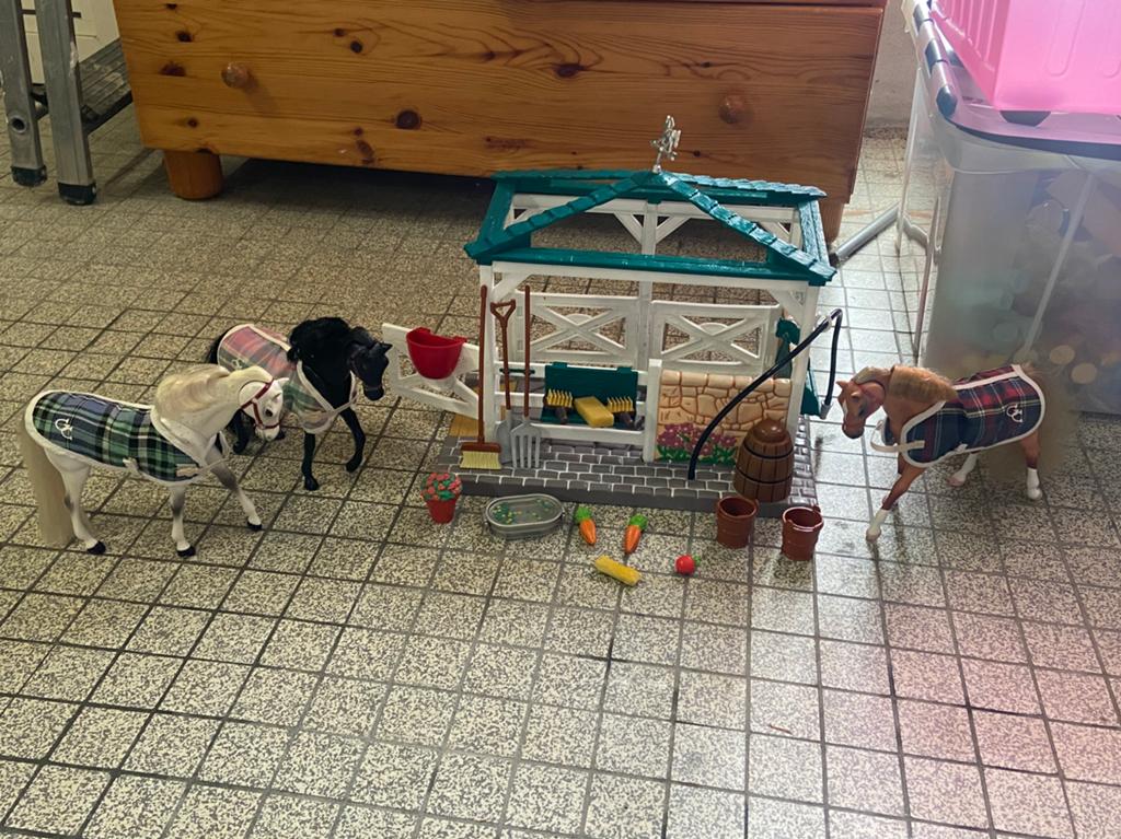 Speelgoed paardjes wasplaats - Grand Champions Feed N Nuzzle, Ophalen, Gebruikt