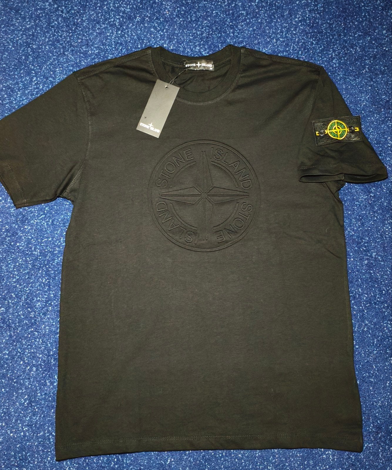 Stone Island t-shirt, Zwart, Nieuw, Ophalen of Verzenden, Stone Island