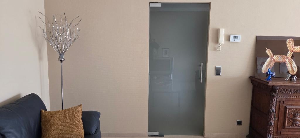 Glazen deur, Ophalen, 80 tot 100 cm, Binnendeur, 200 tot 215 cm