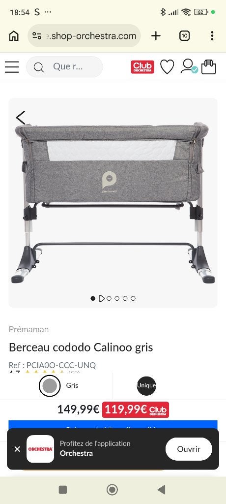 Cododo, Enlèvement, Comme neuf, Berceau