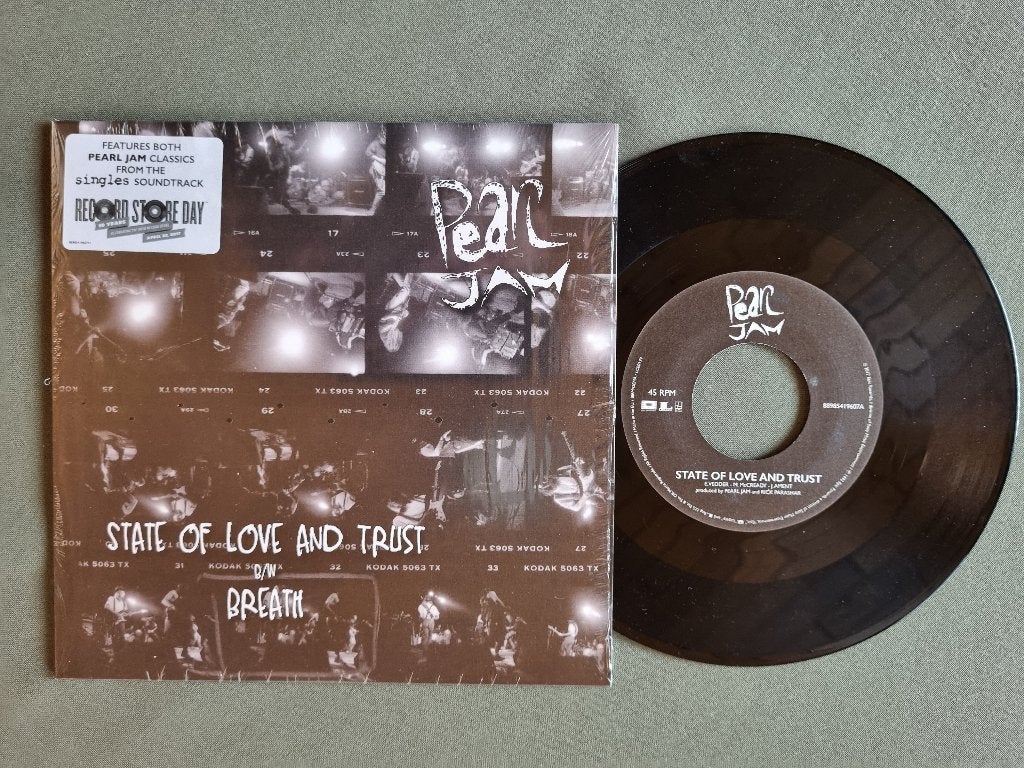 Pearl Jam – State Of Love And Trust / Breath (Vinyl 7” 2017), Enlèvement ou Envoi, 7 inch, Rock et Metal
