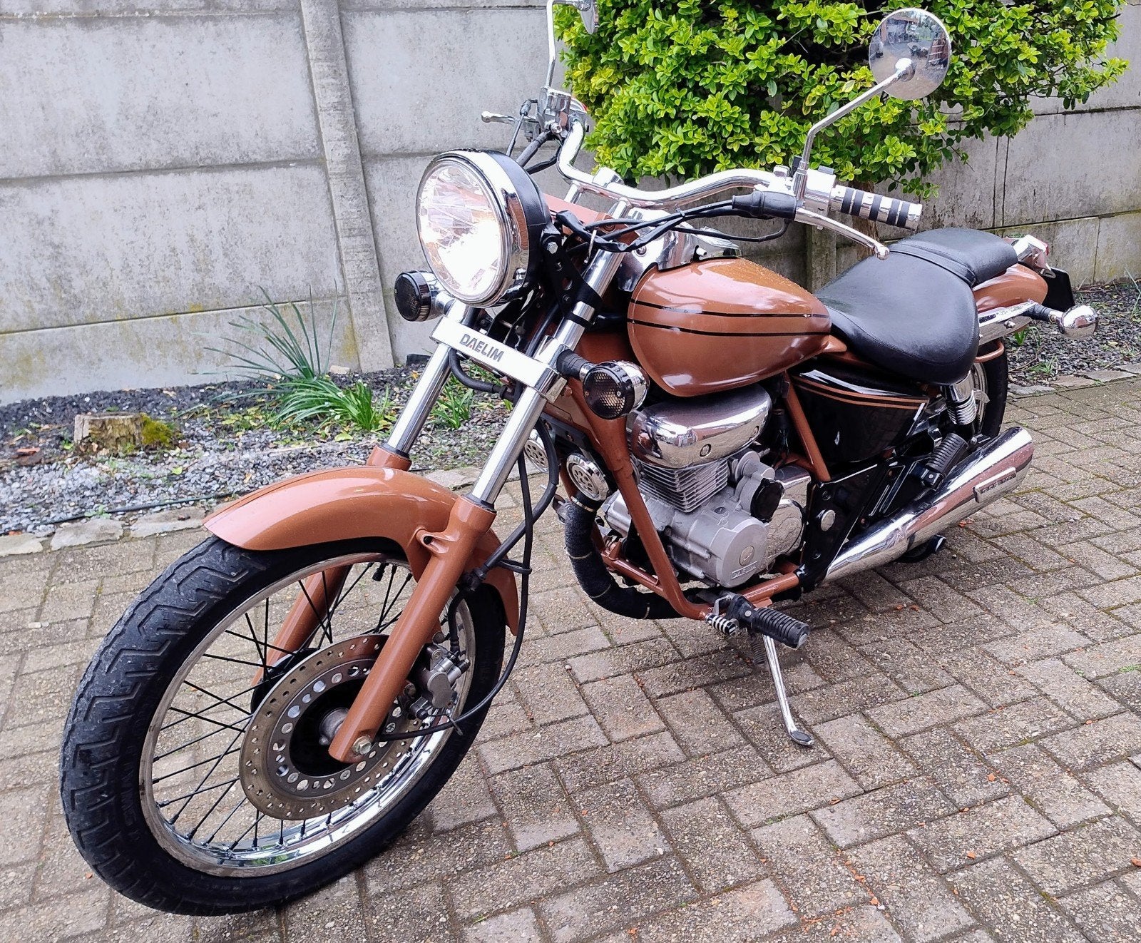 Daelim 125 evolution, Motoren, Occasion, Chopper, 125 cc, 11 kW of minder