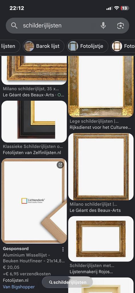 Op zoek naar oude kaders? Wie heeft er gratis te geef?, Enlèvement