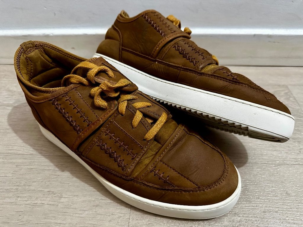 Filling Pieces I Low Top Woven (Bruin) I Maat 42,5, Kleding | Heren, Schoenen, Filling Pieces, Bruin, Ophalen of Verzenden, Zo goed als nieuw