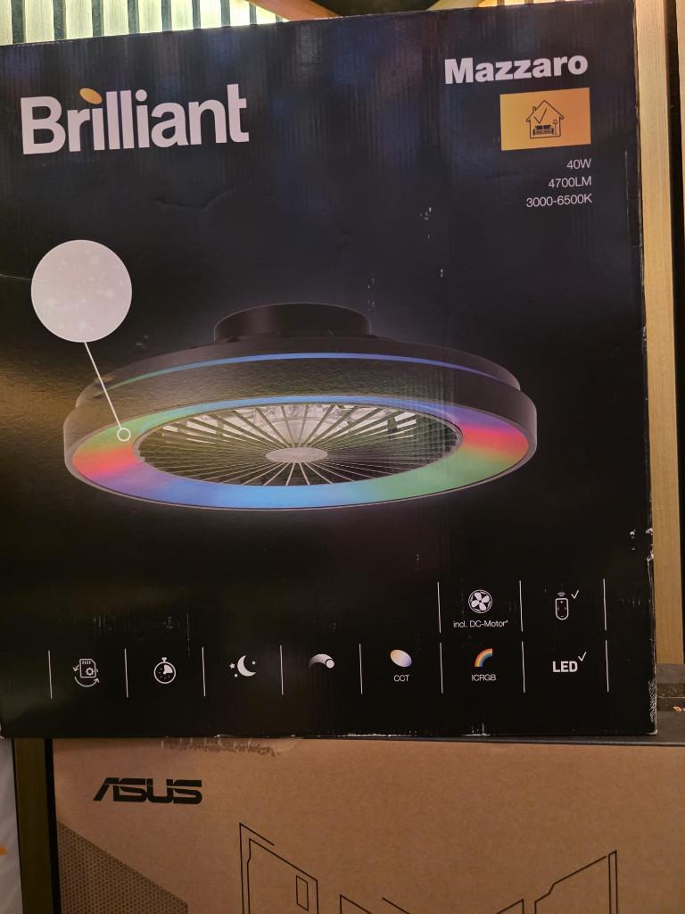 Plafondventilator met LED-verlichting voor een Gaming-Room, Ophalen, Ventilator met afstandsbediening, Nieuw, Plafondventilator