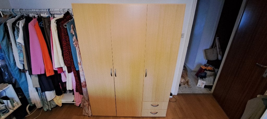 Garde robe miel, Maison & Meubles, Minimaliste, 100 à 150 cm, Utilisé, Autres matériaux