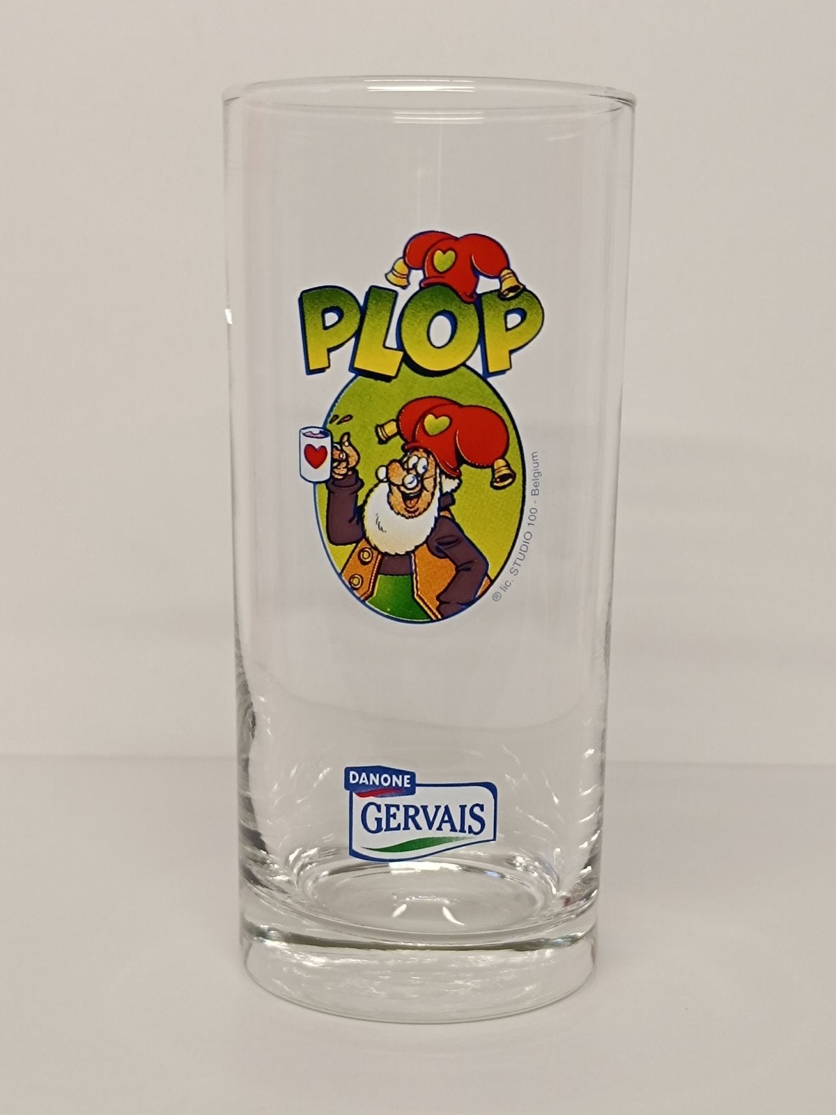 Kabouter Plop Studio 100 Danone Gervais glas, Verzamelen, Ophalen of Verzenden