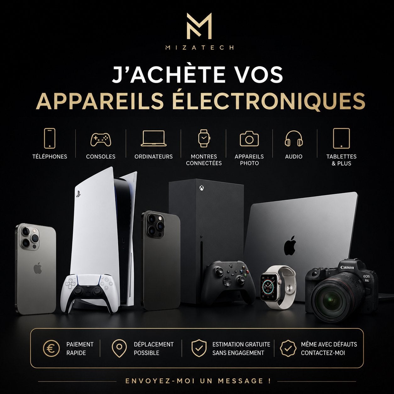 Transformez vos appareils en cash, Enlèvement