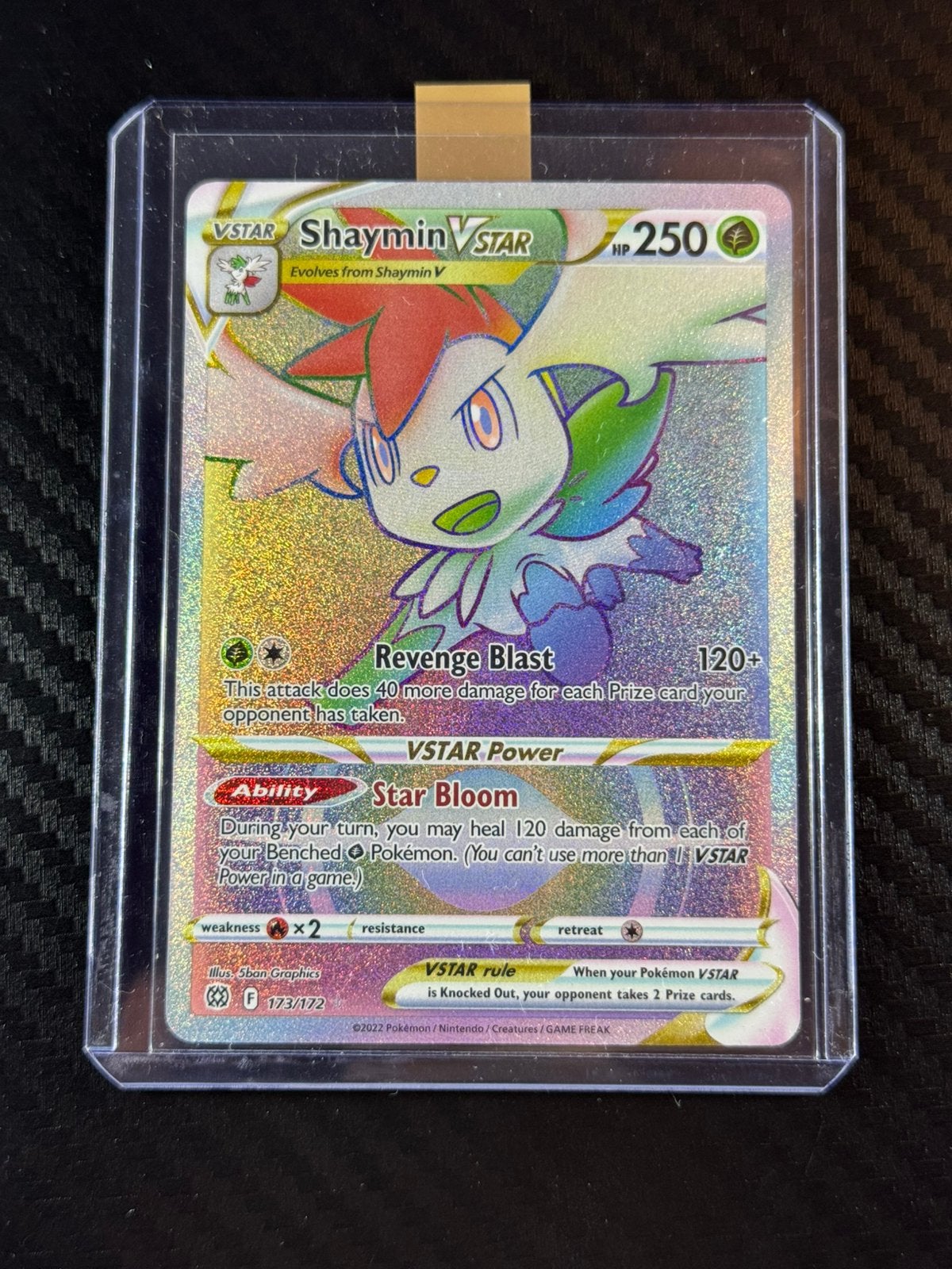 Shaymin VSTAR | Holo | RR | Brilliant Stars | #173/172, Ophalen of Verzenden, Zo goed als nieuw