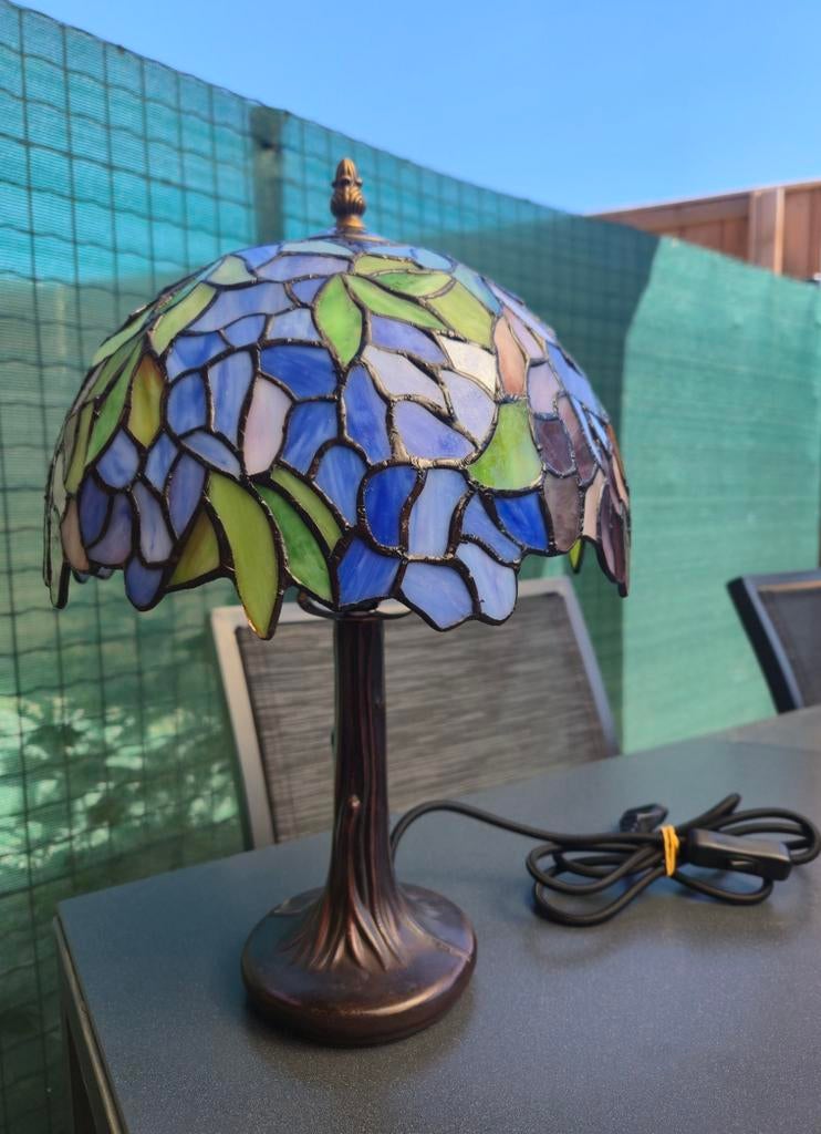 Grote glas in lood tiffany bureau, Ophalen, Glas