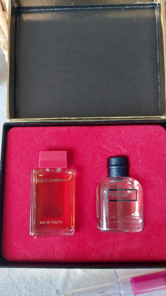 vintage miniatuur setje  D&G, Verzamelen, Ophalen of Verzenden, Nieuw, Miniatuur, Gevuld
