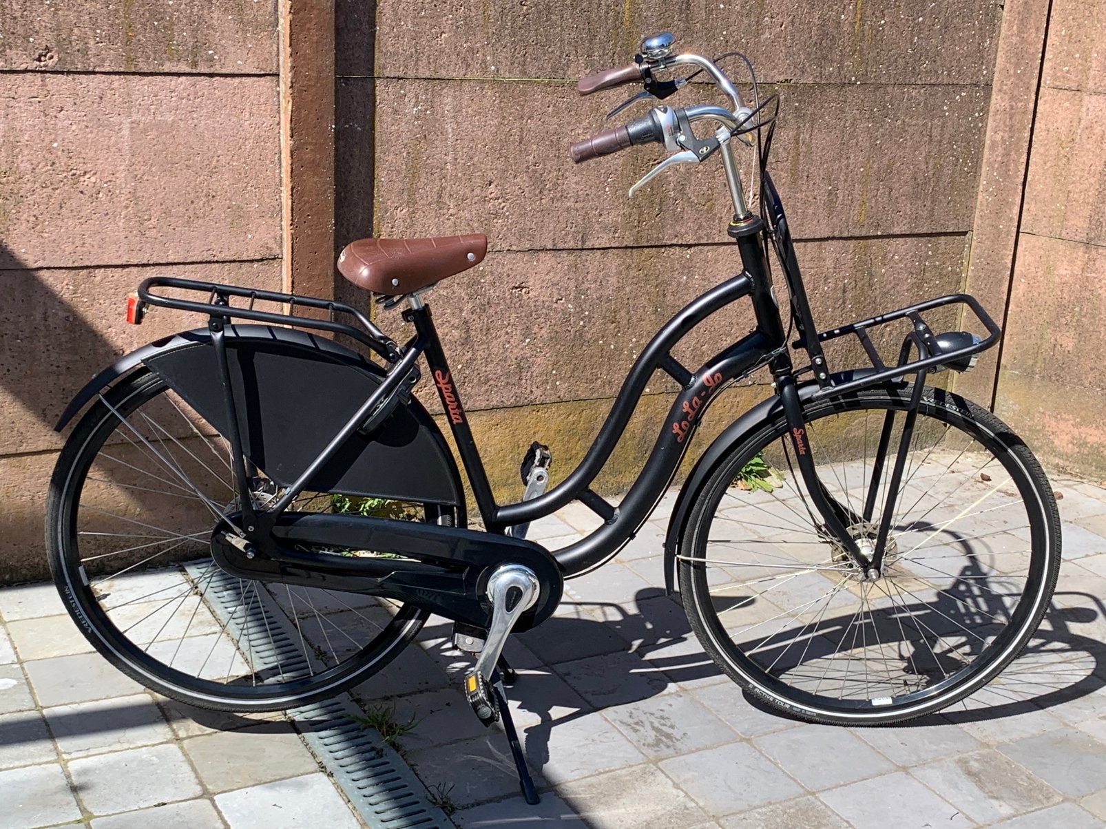 Heel mooie mat zwarte Lola Jo damesfiets vh merk Sparta, Ophalen, 53 tot 56 cm, Versnellingen, Zo goed als nieuw