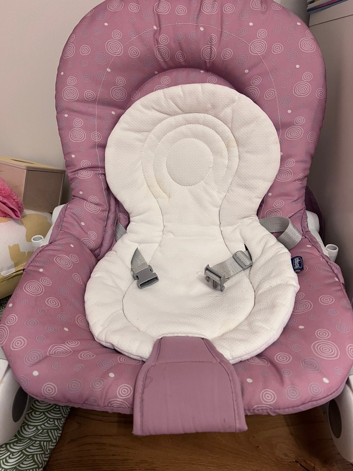 Chicco Wipstoel/ Ligstoel Hoopla Princess, Enlèvement, Comme neuf, Chaise rebondissante, Chicco