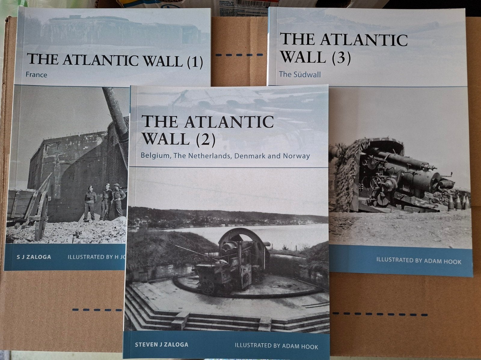 Livre anglais 3 volumes Atlantic Wall, Enlèvement ou Envoi