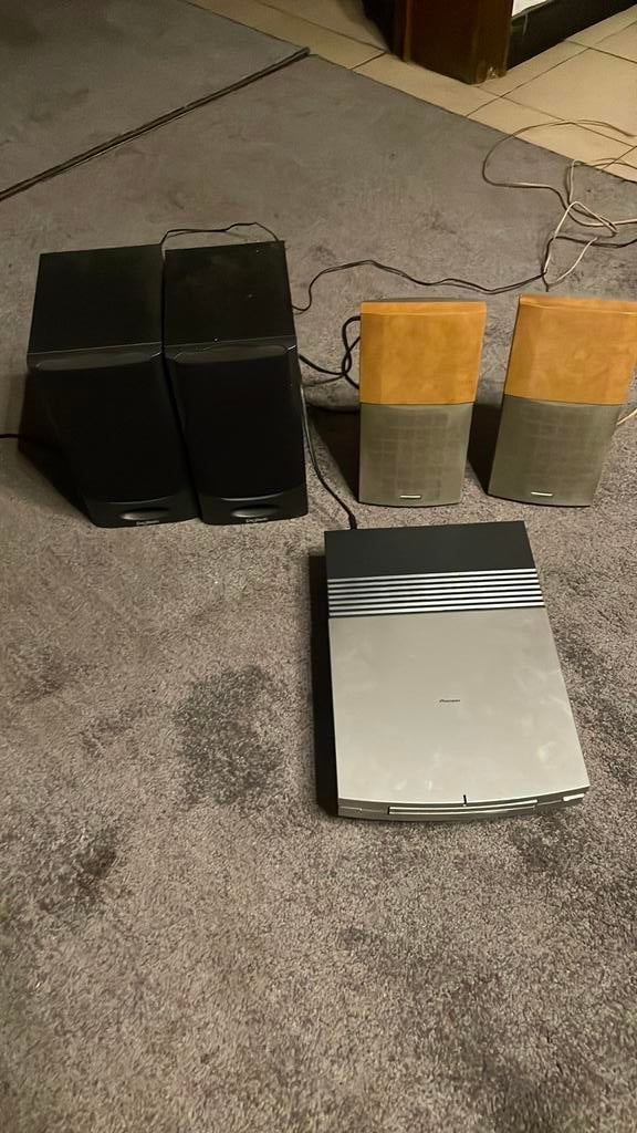 Boxen en pioneer, Audio, Tv en Foto, Home Cinema-sets, Ophalen, Gebruikt, Pioneer, Dvd-speler