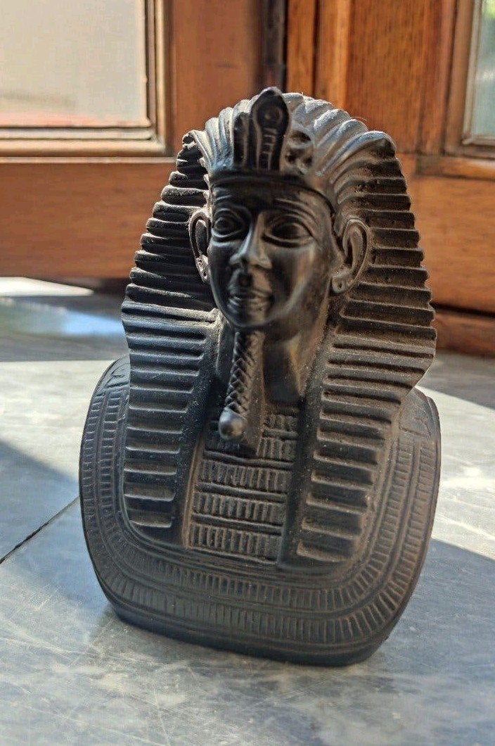 bronzen effect Egyptische farao decoratie beeld, Ophalen of Verzenden