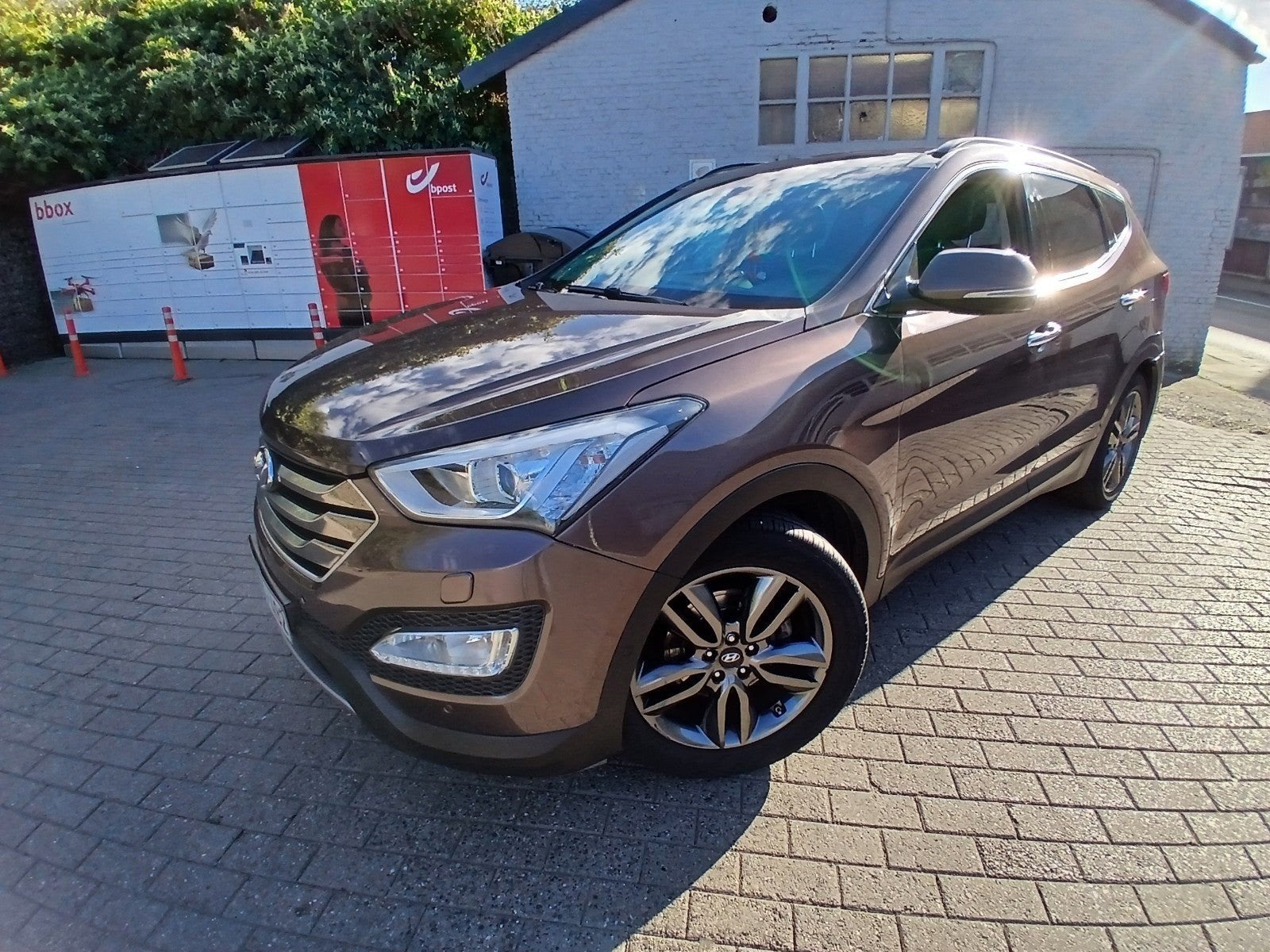 HYUNDAI SANTA fe 2.0 FULL OPTIES, Autos, Cuir, Noir, 5 portes, Brun