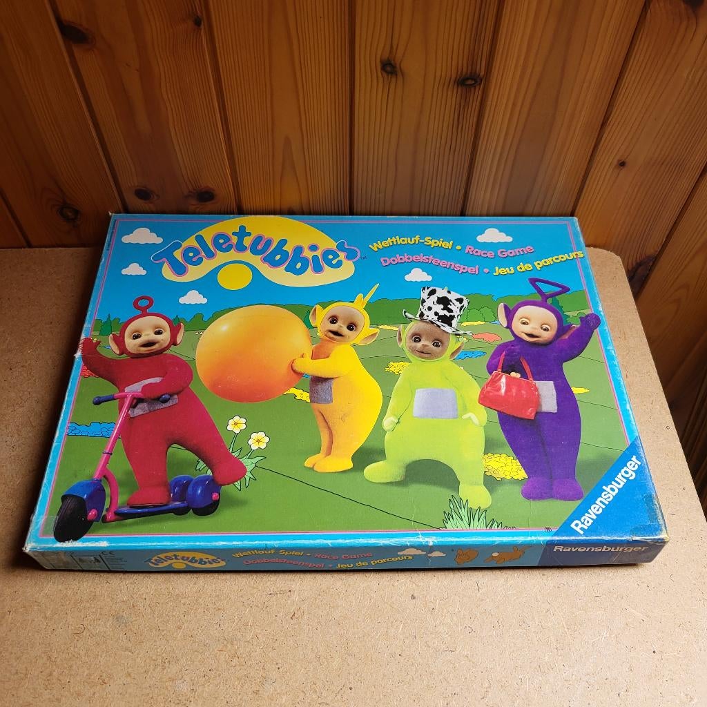 De Teletubbies - dobbelsteenspel, Een of twee spelers, Ophalen of Verzenden, Gebruikt, Ravensburger