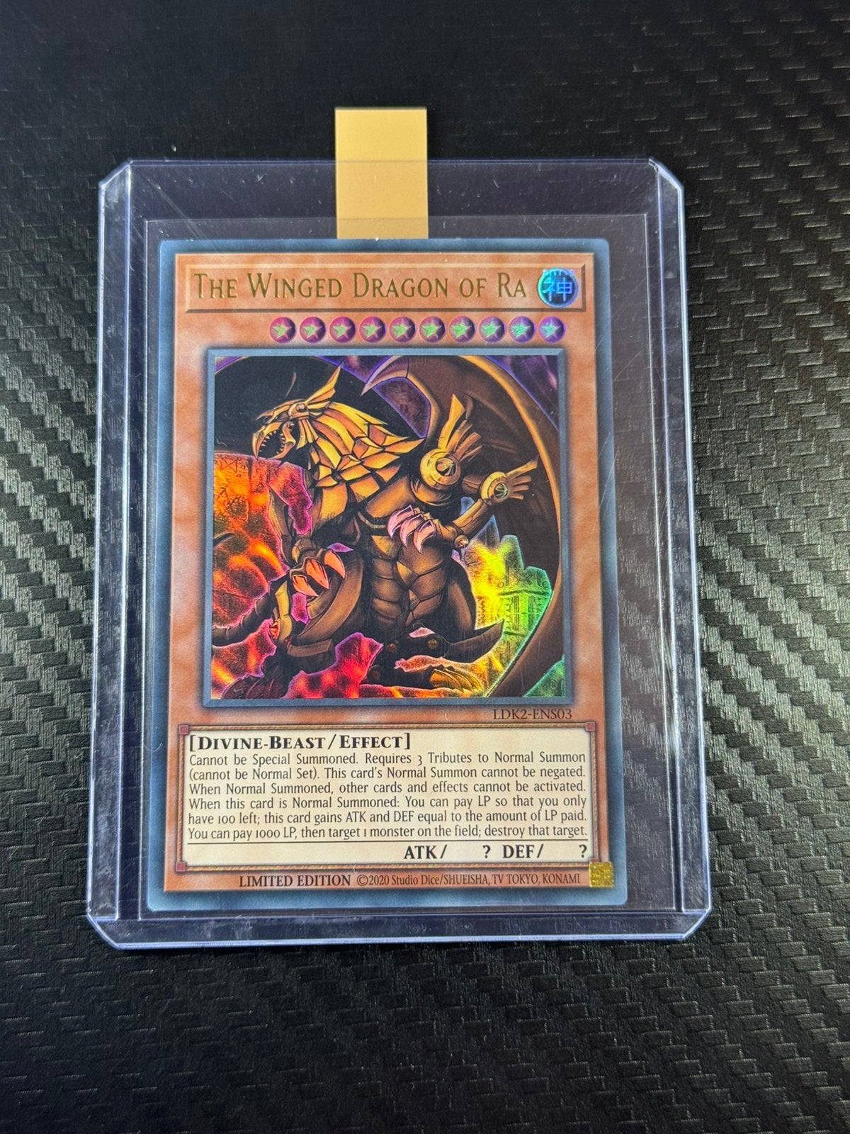 The Winged Dragon of Ra | Ultra Rare | Holo | LDK2-ENS03, Hobby en Vrije tijd, Verzamelkaartspellen | Yu-gi-Oh!, Verzenden, Zo goed als nieuw
