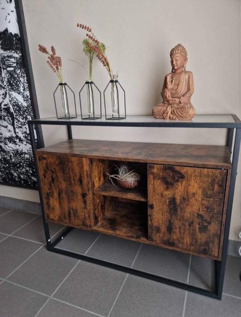 Set slaapkamermeubel en nachtkastje, Ophalen, Zo goed als nieuw, Hout
