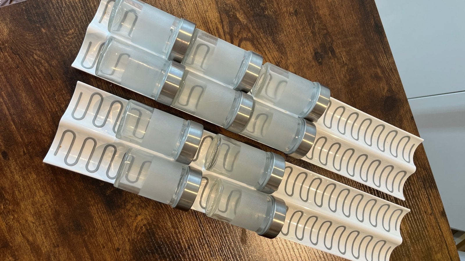 Kruidenpotjes en houder, Huis en Inrichting, Ophalen, Zo goed als nieuw