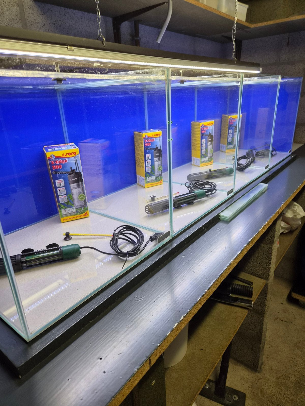 4 aquariums, Animaux & Accessoires, Enlèvement, Chauffage, Filter