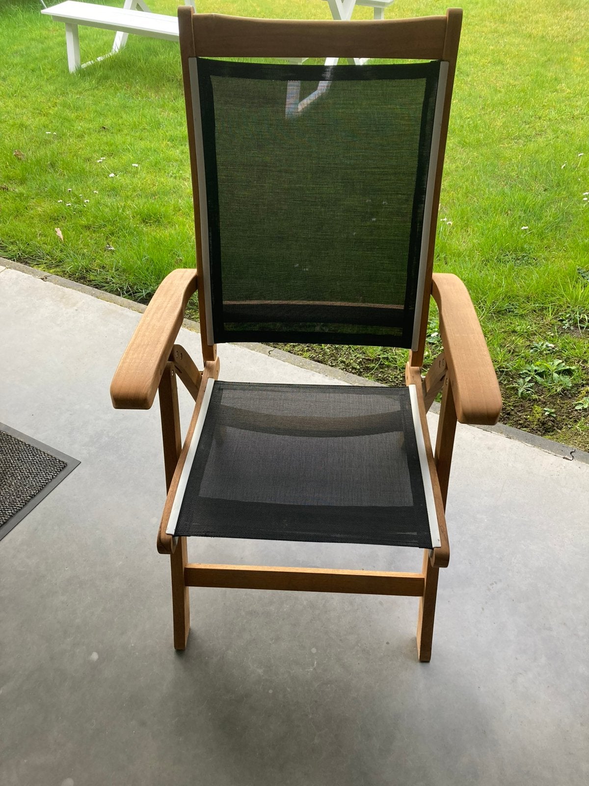 Teakhout terras stoelen, Jardin & Terrasse, Chaises longues, Enlèvement, Comme neuf, Bois de teck