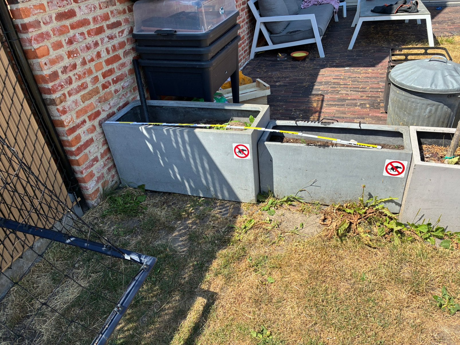 Bloembak, Ophalen, Gebruikt, Overige materialen